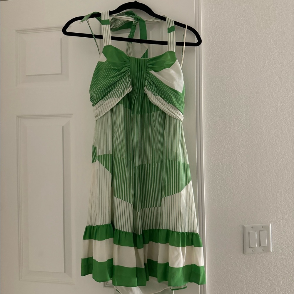 Alice + Olivia NWT Halter Silk Dress